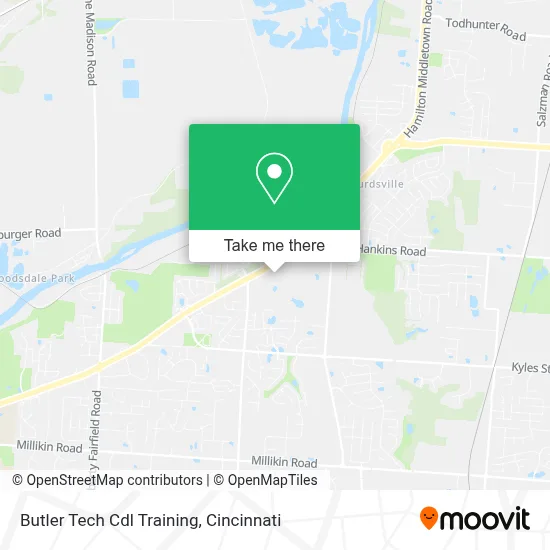 Butler Tech Cdl Training map