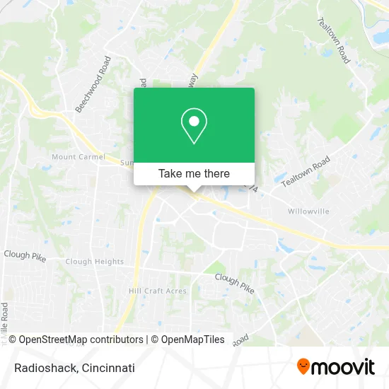 Radioshack map