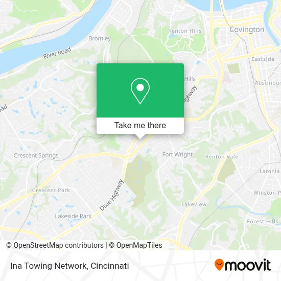Ina Towing Network map