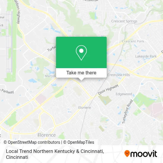 Local Trend Northern Kentucky & Cincinnati map