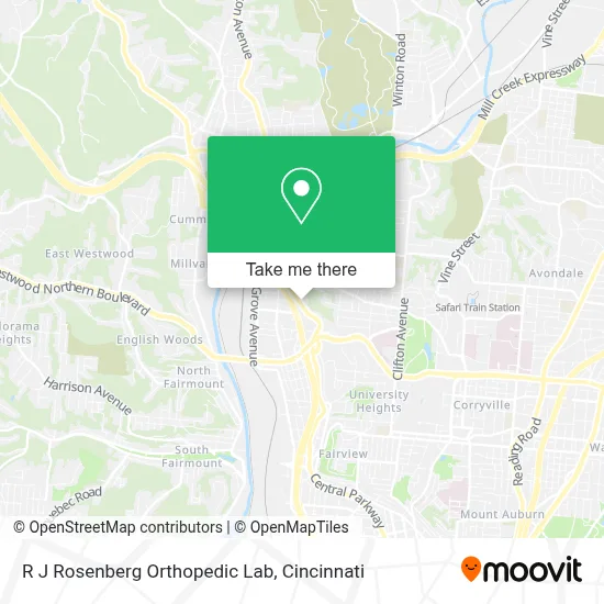 R J Rosenberg Orthopedic Lab map