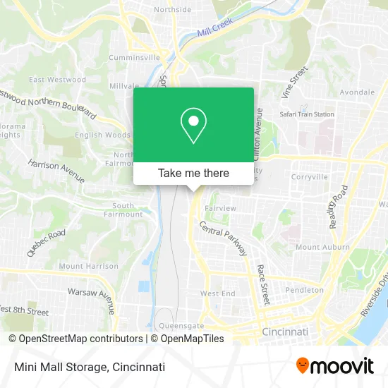 Mini Mall Storage map