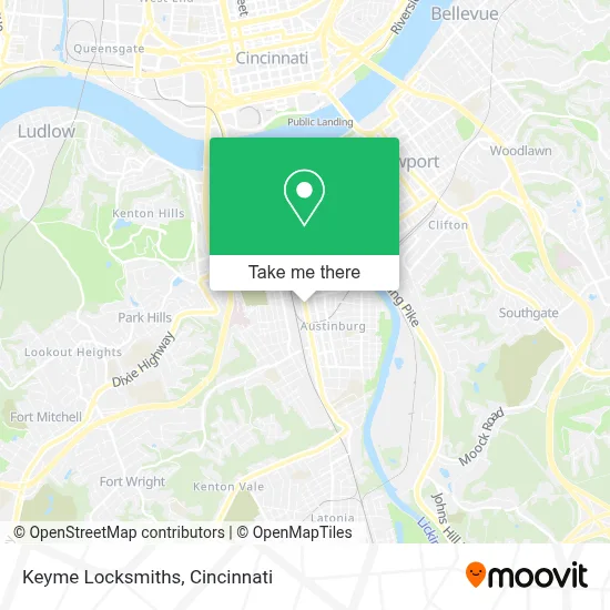 Keyme Locksmiths map