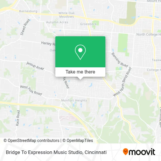 Bridge To Expression Music Studio map