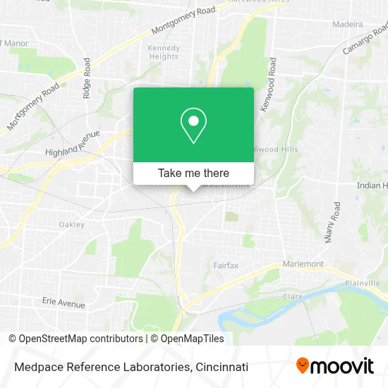 Medpace Reference Laboratories map