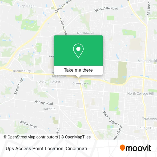Ups Access Point Location map