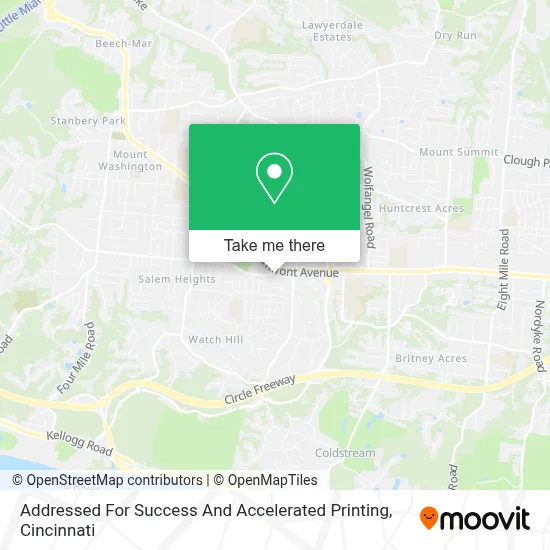 Addressed For Success And Accelerated Printing map