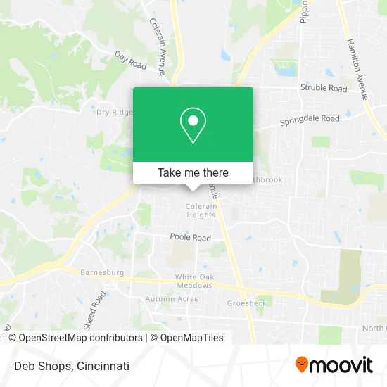 Deb Shops map