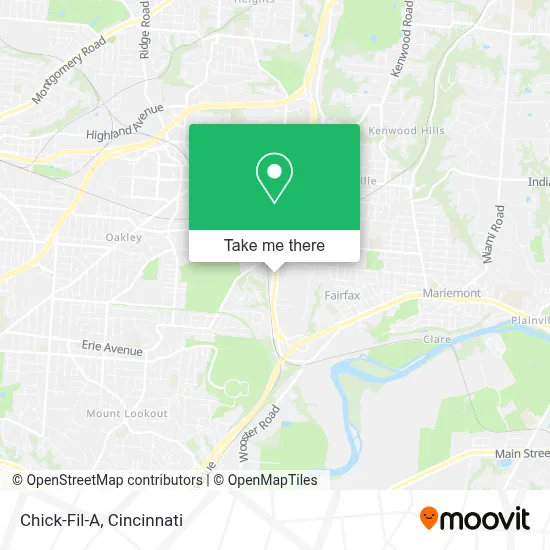 Chick-Fil-A map