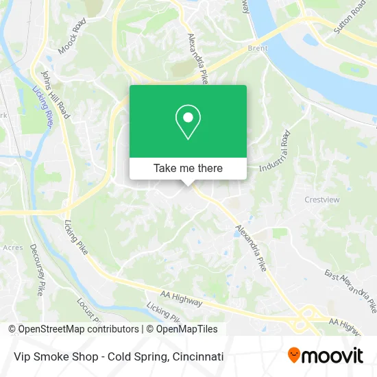 Vip Smoke Shop - Cold Spring map