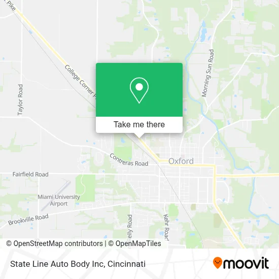 State Line Auto Body Inc map
