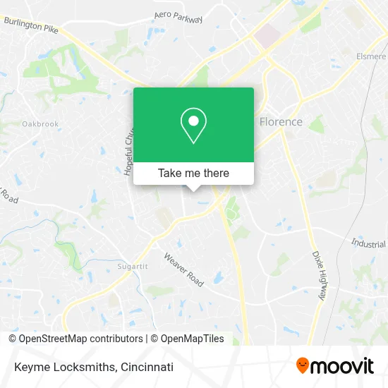 Keyme Locksmiths map
