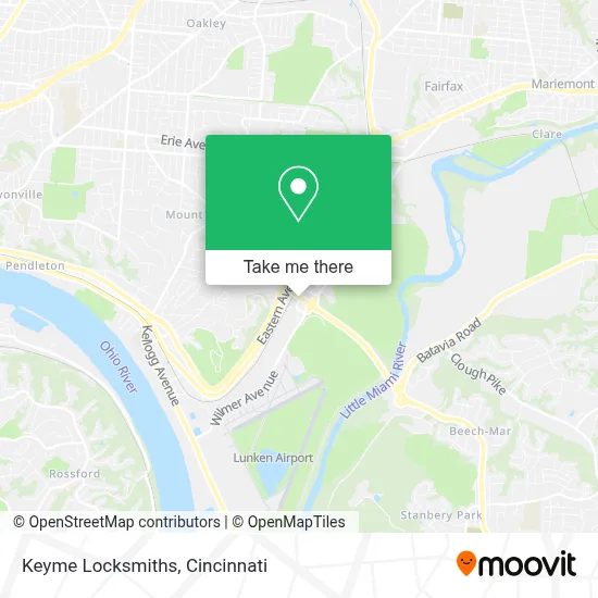 Keyme Locksmiths map