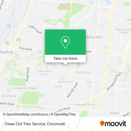 Clean Cut Tree Service map