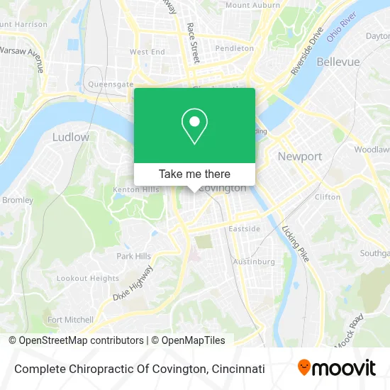 Complete Chiropractic Of Covington map