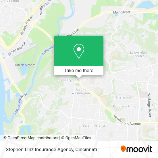Stephen Linz Insurance Agency map