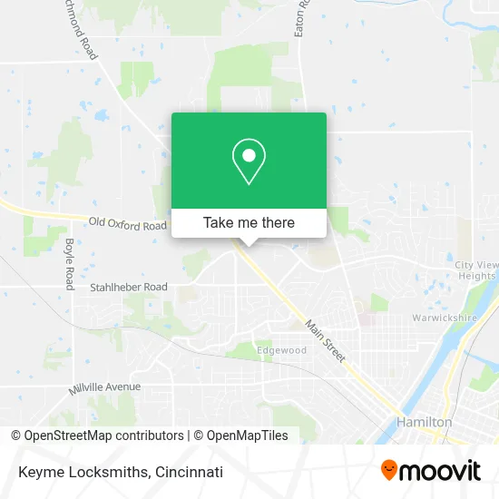 Keyme Locksmiths map