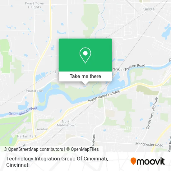 Technology Integration Group Of Cincinnati map