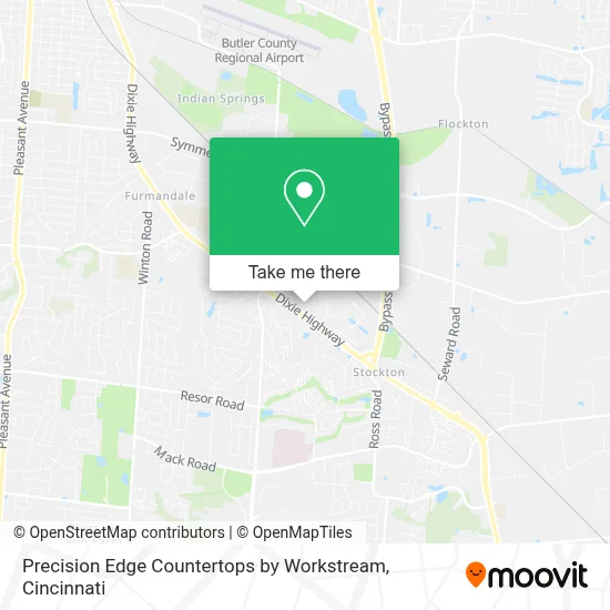 Precision Edge Countertops by Workstream map