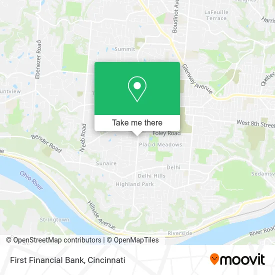 First Financial Bank map