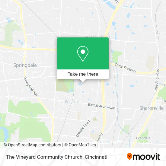 The Vineyard Community Chrurch map