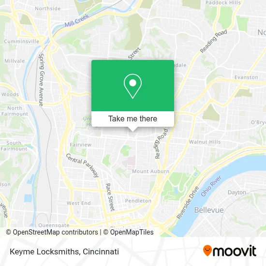 Keyme Locksmiths map