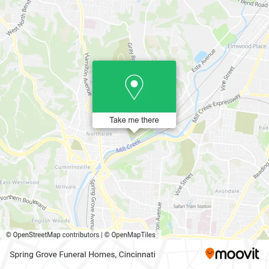 Spring Grove Funeral Homes map