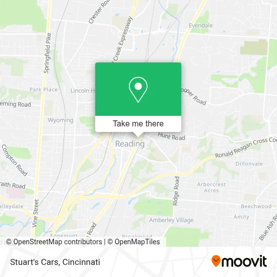 Stuart's Cars map