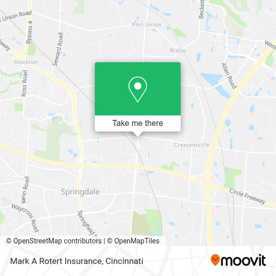 Mark A Rotert Insurance map
