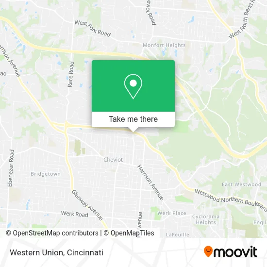 Western Union map