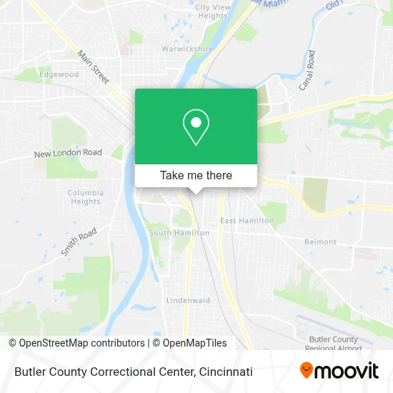 Butler County Correctional Center map