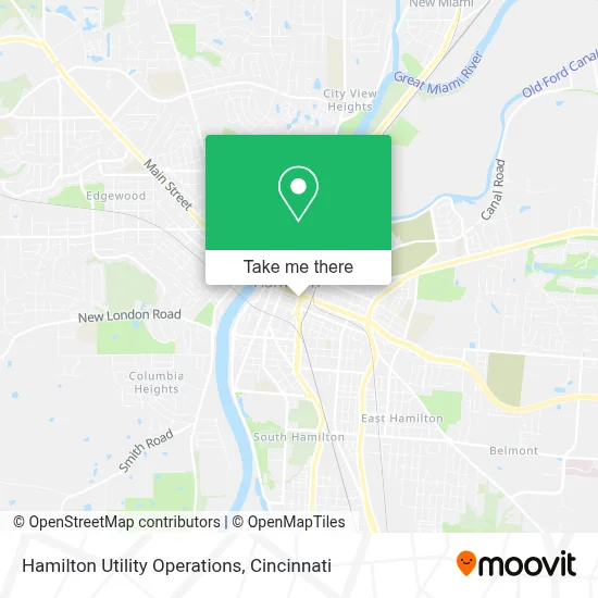 Hamilton Utility Operations map