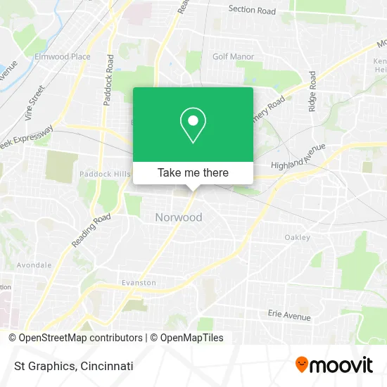 St Graphics map