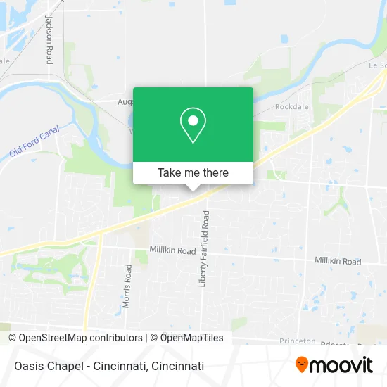Oasis Chapel - Cincinnati map
