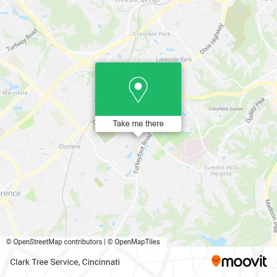 Clark Tree Service map