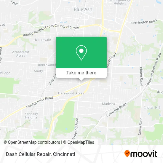 Dash Cellular Repair map
