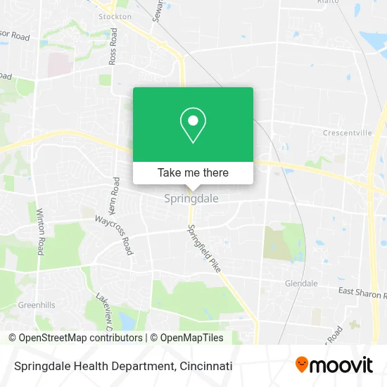 Springdale Health Department map