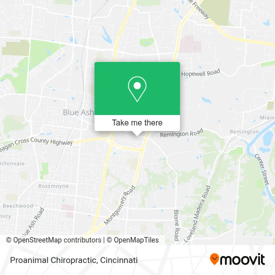 Proanimal Chiropractic map