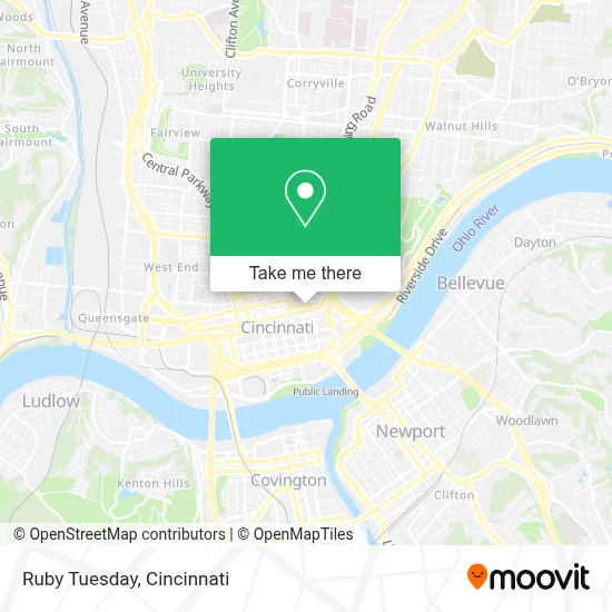 Ruby Tuesday map