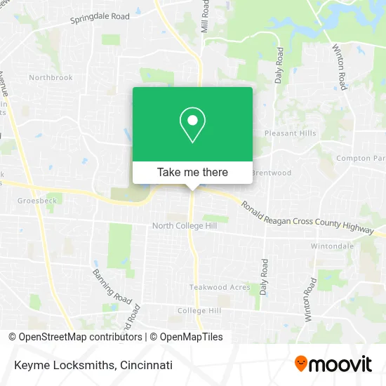 Keyme Locksmiths map