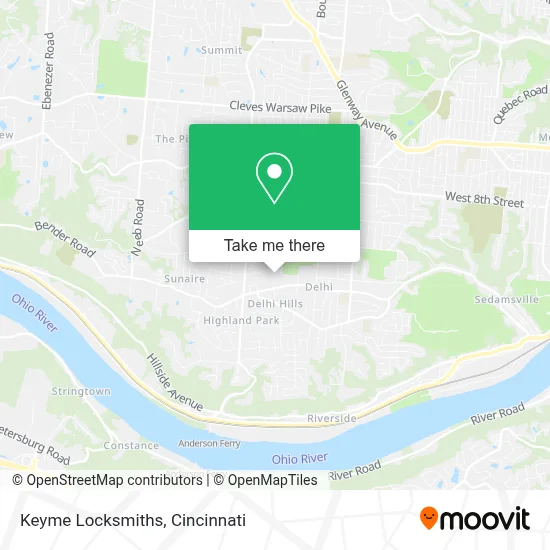 Keyme Locksmiths map