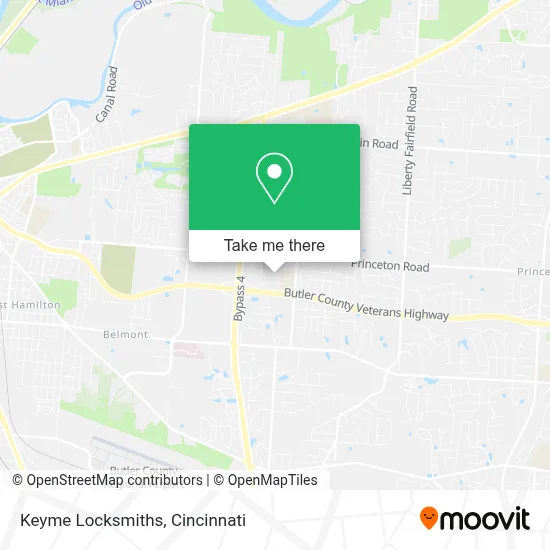 Keyme Locksmiths map