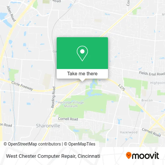 West Chester Computer Repair map