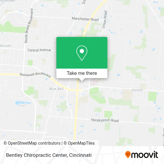 Bentley Chiropractic Center map