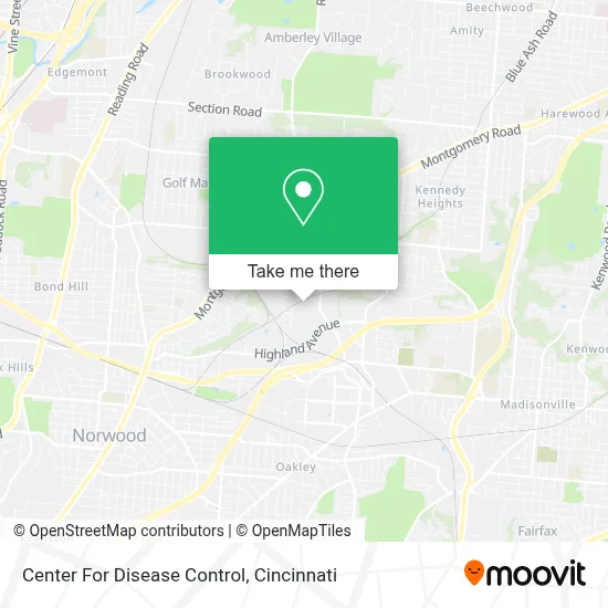 Center For Disease Control map