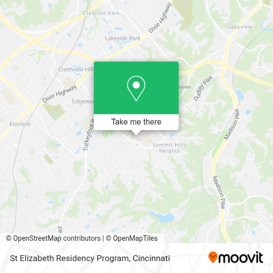 St Elizabeth Residency Program map