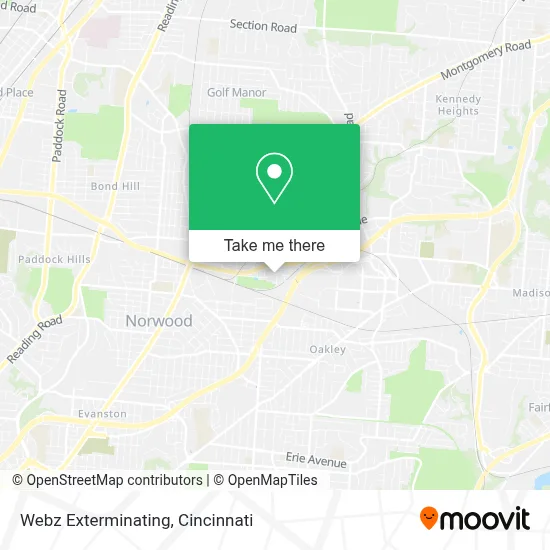 Webz Exterminating map