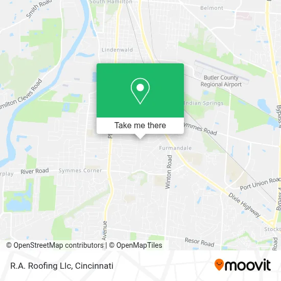 R.A. Roofing Llc map