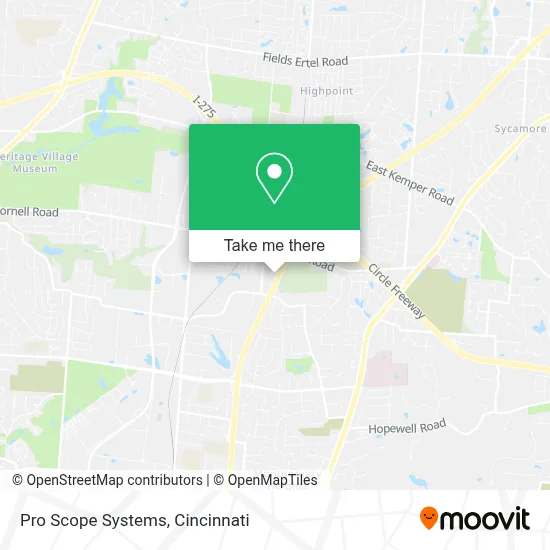 Pro Scope Systems map