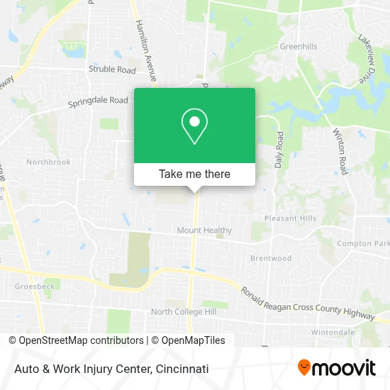 Auto & Work Injury Center map